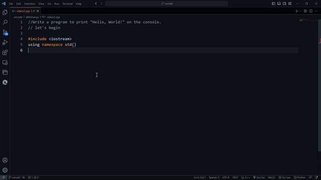 Solving chatgpt(AI) question in cpp. C++ question || how to print hello world using c++ or cpp .