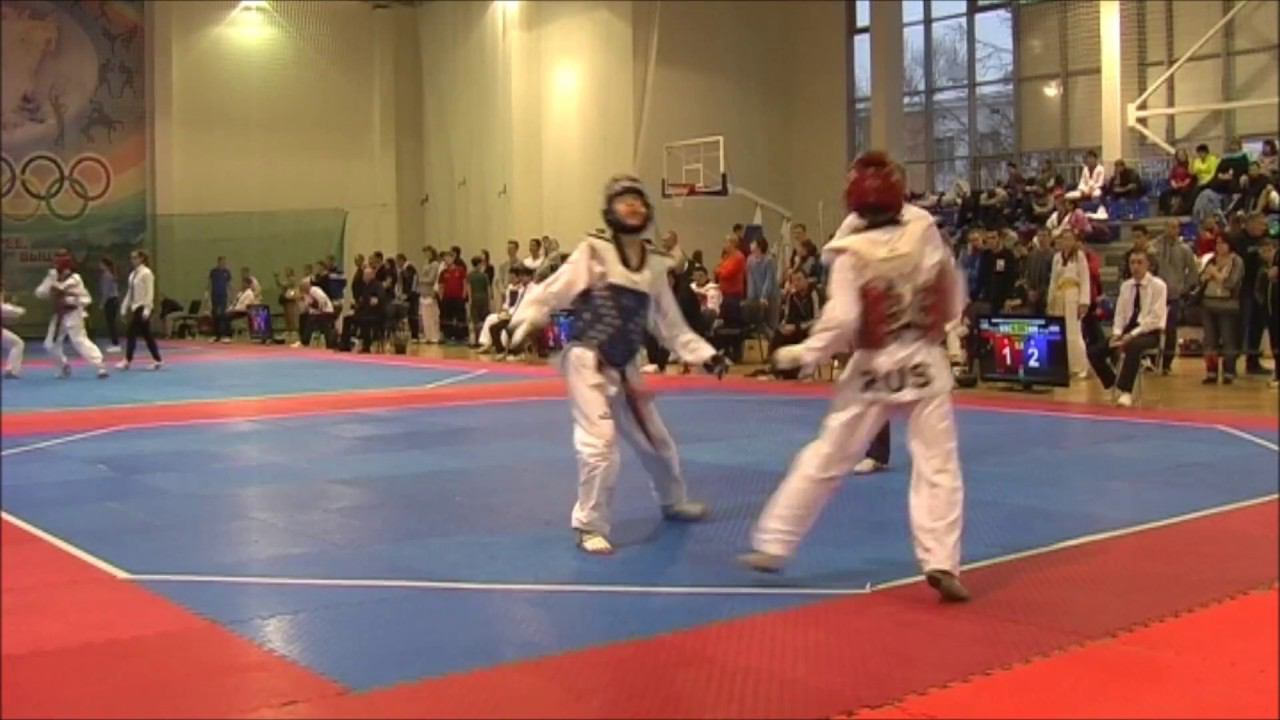 Taekwondo WTF. Чемпионат Москвы (до 21 года). М-54 1/4 финала Бовкун-Юсупов