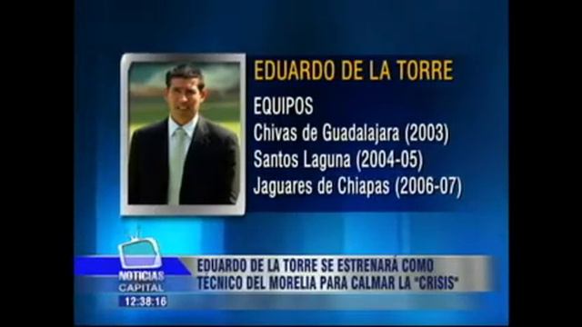 Eduardo de la Torre se presentará como técnico del Morelia para calmar la "crisis" смотреть онлайн
