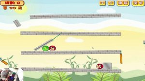 Angry Birds Piggies Out - KICK PIGS AND RESCUE ROUND BIRDS BY CUTTING ROPE!