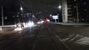Витебский трамвай. 7 маршрут. ДСК - ул. Фрунзе - пл. Победы. Часть 2. 23.12.2021.