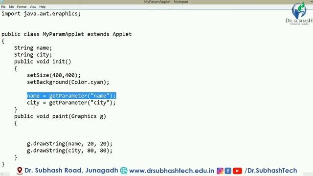 AJAVA Unit 1 Lecture 7 Param Tag Example By S T Anandwani смотреть онлайн