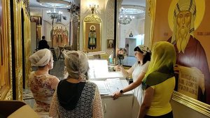 Третий антифон "Блаженны"(Обиход). Регент Ирина Филатова (Нижний придел в честь Серафима Саровского)