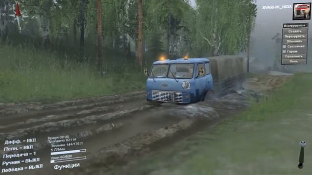 SPINTIRES ОБЗОР МОДА |ВЕРСИЯ 03.03.16| МАЗ-515 смотреть онлайн