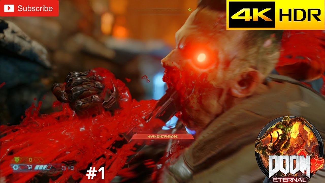 Doom Eternal - прохождение #1 | PS4 | 4K | HDR | 60 fps