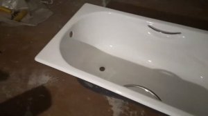 Распаковка - Ванна чугунная Универсал Сибирячка-У 150x75 (1 сорт, с ручками и ножками)