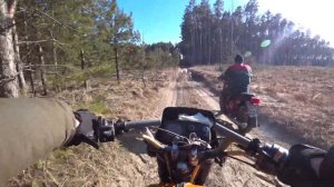 По бездорожью на Иж планете и Восход 3м 01 мотоциклы ссср Лайтовый оффроад