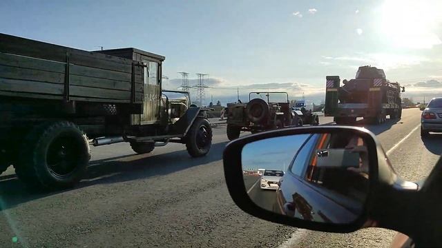 «Катюша» и Т-34 на Окружной дороге в Калининграде смотреть онлайн