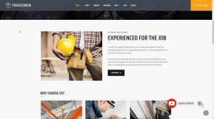 Tradesmen - Construction WordPress Theme      Jamie Kegan