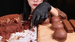 ASMR 더티초코케이크 터녹스 티케이크 캬라멜 웨이퍼 초코디저트 먹방 Dirty chocolate Cake & Tunnocks Tea Cakes MUKBANG eating sho