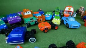 LOTS of Disney Cars Mix and Match Mega Bloks Toys Dinoco King Lightning Mcqueen Mater Toys and MORE