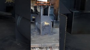 Печка банная с боковым баком. Печь из 530-й трубы 8мм за вменяемые деньги.