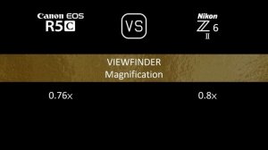 Canon EOS R5C vs. Nikon Z6 II: A Comparison of Specifications