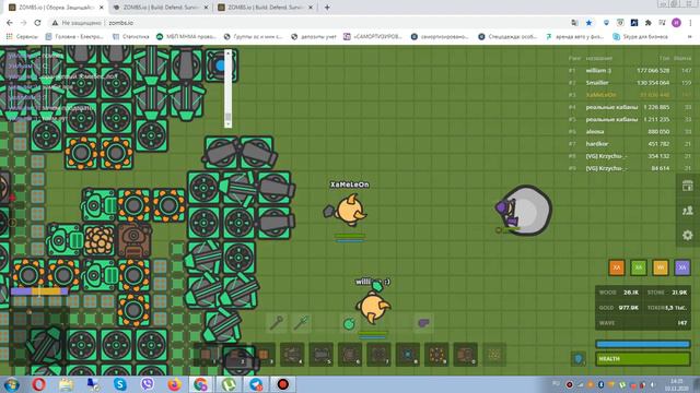 зомбс ио топ база