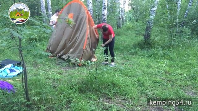 Как установить палатку LY 1913 (4 места, 2 комнаты ) - инструкция по сборке смотреть онлайн