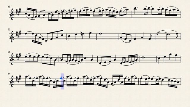 Song of a caged bird - SHEET MUSIC