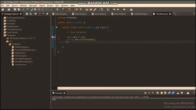 Java Programming Tutorial 2 - Variables and Datatypes смотреть онлайн