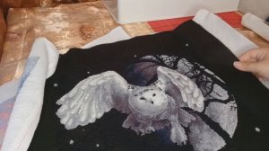 Мои вышитые и неоформленные работы. Рулончик неоформленных работ.Вышивка крестом.