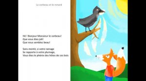 Le Corbeau et Le Renard- Fable en Français- Apprendre le Français pour enfants
