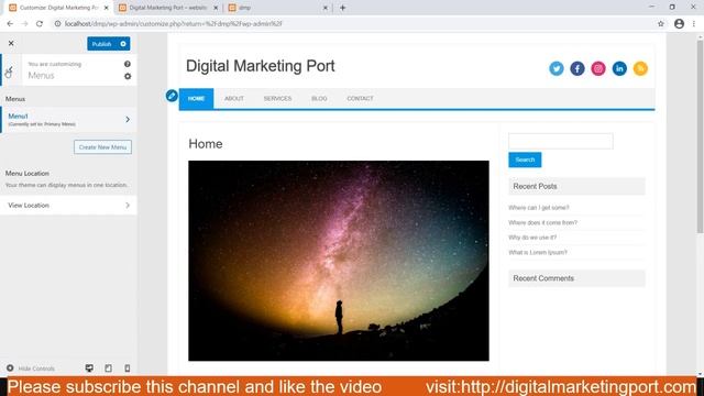 Header Footer and social media - Step By Step - Wordpress Tutorial for Beginners - Part 10 смотреть онлайн