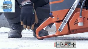 How to start your Husqvarna K 1260 and K 1270 power cutter