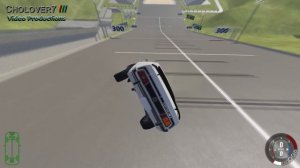 BeamNG Drive: Car Jump Arena Crashes and Rolls 34 (4K HD)