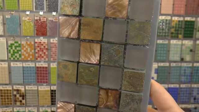 Мозаика из стекла, сланца и ракушки смотреть онлайн