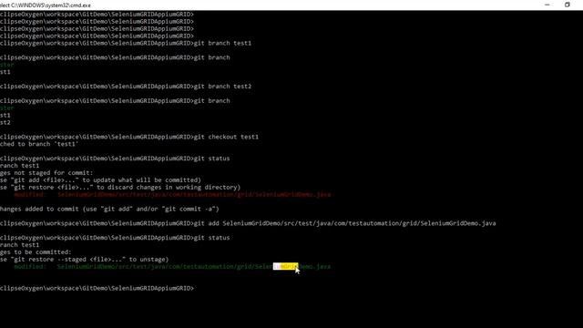 Git Tutorial for Beginners-3 || Git BRANCH-Create,Merge,List,Delete
