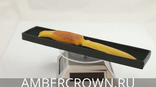 Нож для бумаги из натурального балтийского янтаря смотреть онлайн