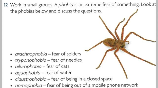 Week 6 / Day 1: Unlock 3 Listening and Speaking: Unit 3 - Phobias