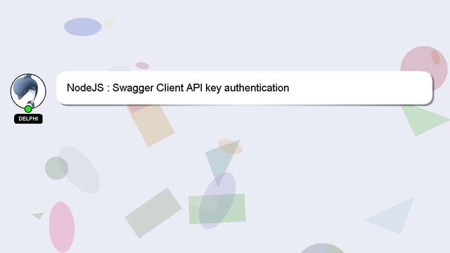 NodeJS : Swagger Client API key authentication - смотреть видео онлайн