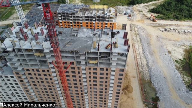Заречный Парк Санкт-Петербург  ипотека 0.1% ПИК Обзор с высоты Zarechny park St. Petersburg  Russia