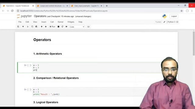 Operators, Loops, Control Statements and Reading Input from User смотреть онлайн