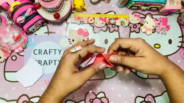 How to make Origami Hello Kitty /DIY Hello Kitty Paper Doll/ How to Fold Paper Hello Kitty смотреть онлайн