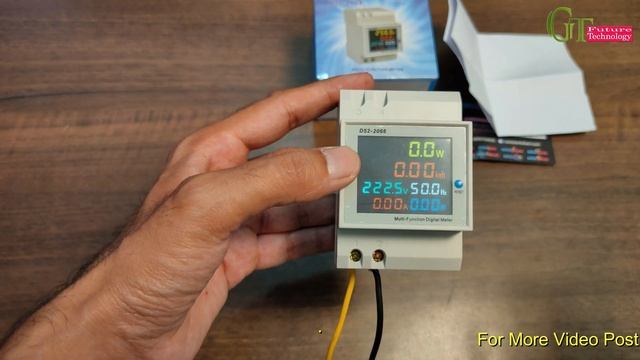 Amicisense 6 in 1 AC 40-300V 100A Energy Meter Voltage Monitoring Device with Colorful LCD Display