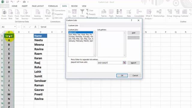 How to Create Own Custom List in Microsoft Excel│कस्टम लिस्ट कैसे बनाये एक्सल में। смотреть онлайн