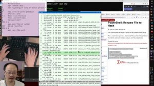 xah talk show 2022-06-09 PowerShell rename files in a dir to their hashkeys