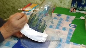 DIY. Из Цемента, а как будто из снега и льда. Поделка из цемента для сада своими руками.