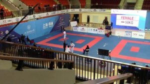 Series A Shanghai 2018 Female -50kg Zhangbyrbay Moldir (Kazakhstan) vs Demirturk Gulsen (Turkey)