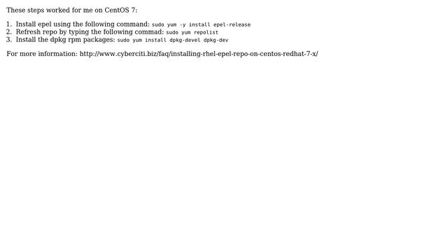 "-bash: line 7: dpkg: command not found" said CentOS (3 Solutions!!) смотреть онлайн