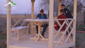Отзыв заказчика, беседка сборная шестигранная