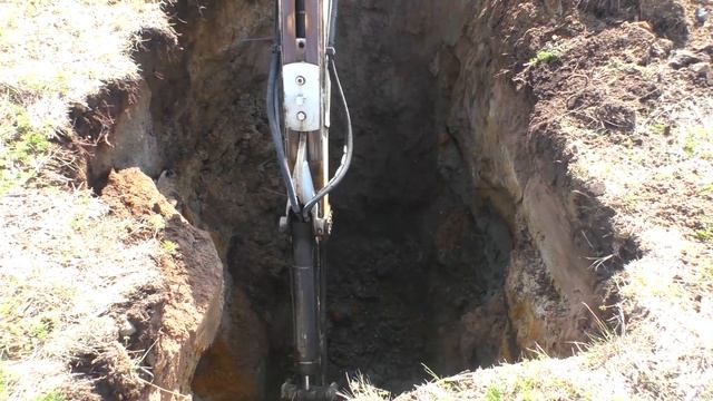 Коп колодца Трактором