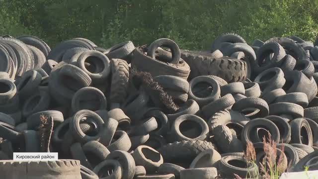 Жители Мги жалуются на шум и едкий запах с территории предприятия по переработке покрышек