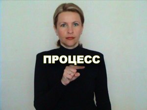 ЖЕСТОВЫЙ ЯЗЫК. СЛОВАРЬ. Процесс