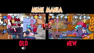 FNF': The Basement Show V2 - Meme Mania (Old Vs New) (meme mouse song old and new comparison)