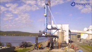 Монтаж судопогрузочной машины класса НЕВА в Мурманске (Time-lapse видео) Shiploader NEVA