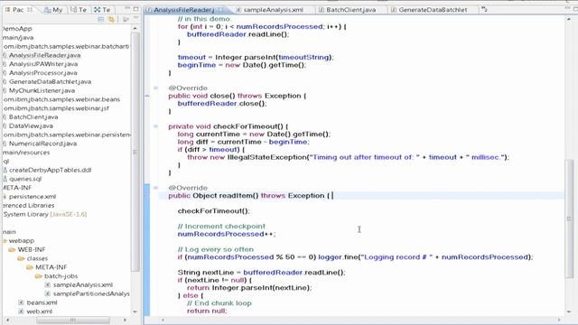 Batch Applications for Java Platform 1.0 Demo смотреть онлайн