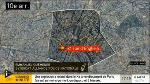 Un mort, un disparu et des blessés dans une explosion en plein Paris 10ème