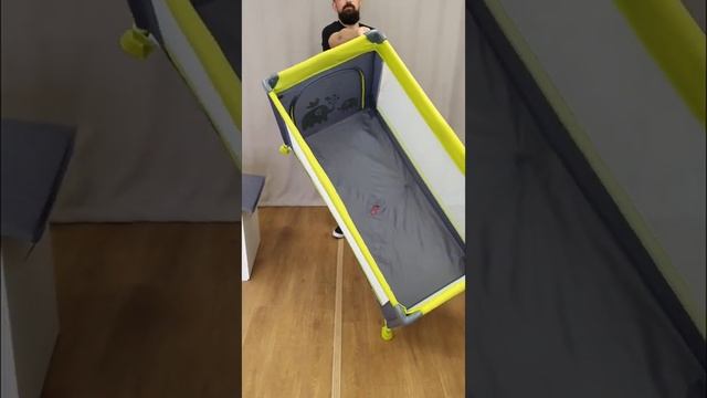 Кровать-манеж - кроватка для путешествий,  сборка и разборка.
