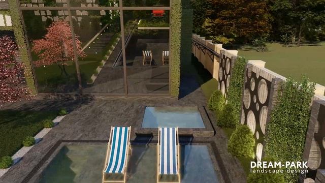 Ландшафтный дизайн в стиле Хай Тек (High-tech) от компании DREAM PARK смотреть онлайн